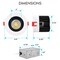Luxrite 4 Inch LED Recessed Downlight 5 CCT Selectable 2700K-5000K 15W 1100LM Dimmable White/Black Trim LR24950 LR24967-1PK - alternate 6